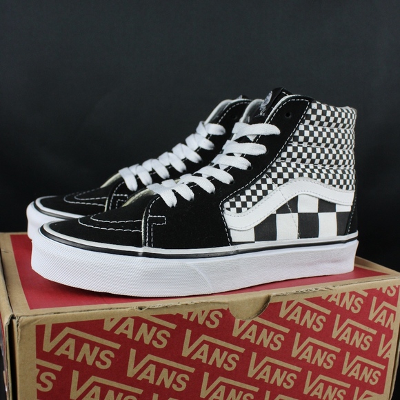 vans sk8 hi mix checker